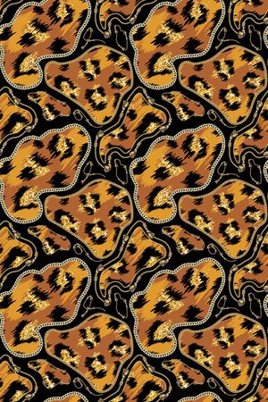 豹纹印花华亿平台图片