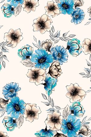 花卉印花华亿平台图片