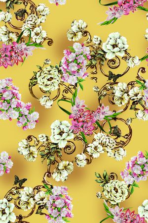 旗袍印花华亿平台图片