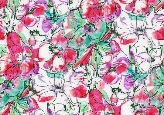 水彩印花华亿平台图片