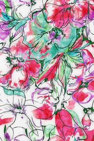 水彩印花华亿平台图片