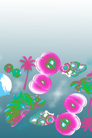 水果印花华亿平台图片