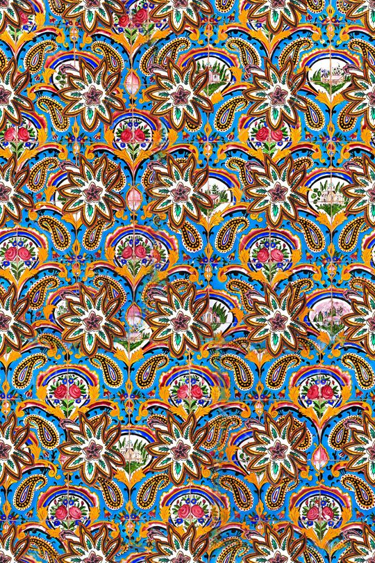 抽象花卉印花华亿平台图片