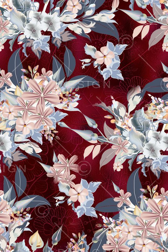 真丝印花华亿平台图片