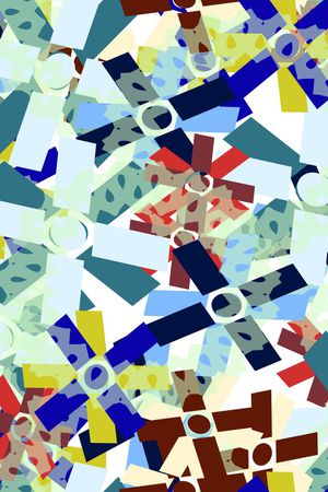 几何印花华亿平台图片