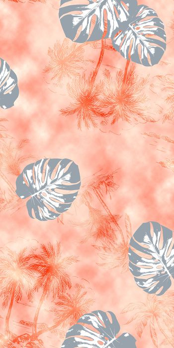 绿植树叶印花华亿平台图片