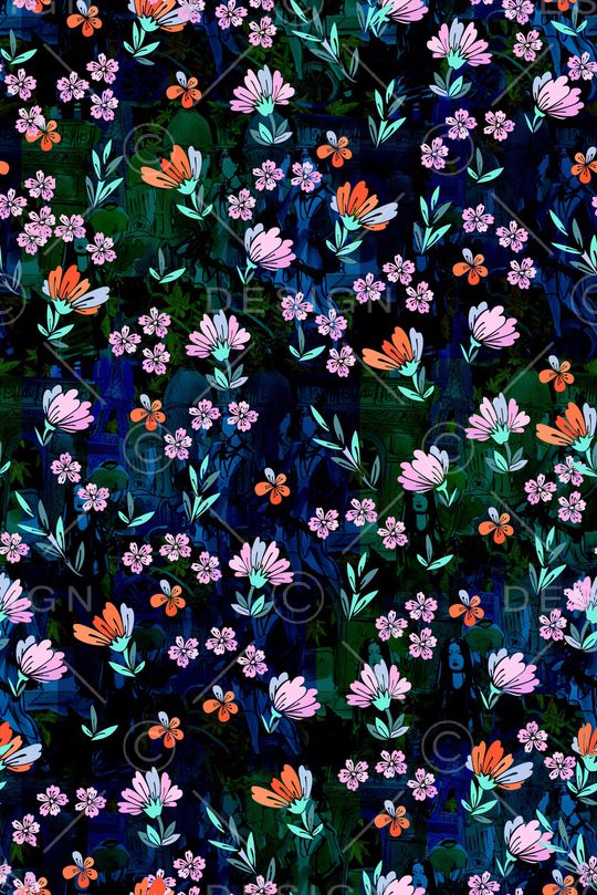 复古印花华亿平台图片