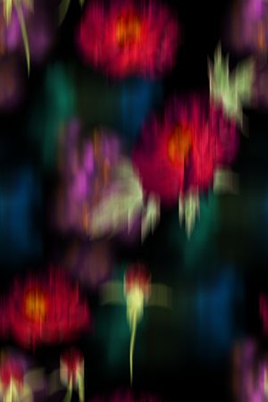 抽象花卉印花华亿平台图片