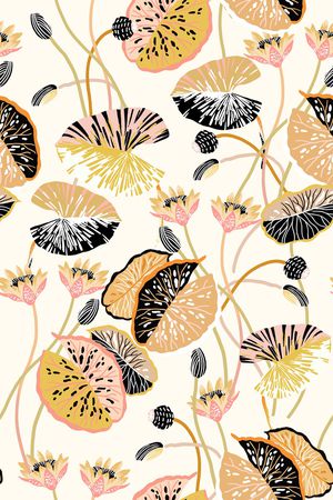 抽象花卉印花华亿平台图片