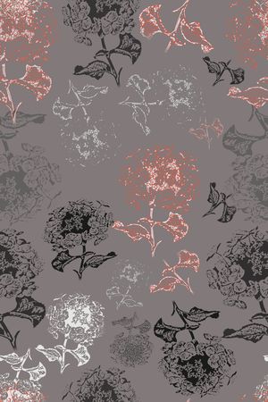 绣球花印花华亿平台图片