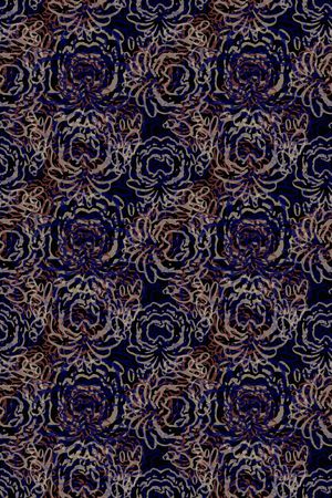 风格化花卉印花华亿平台图片