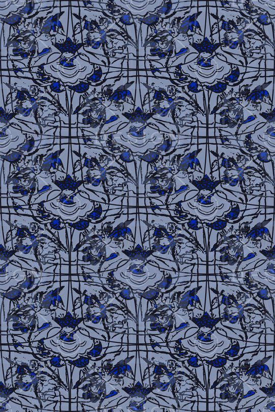 抽象花卉印花华亿平台图片