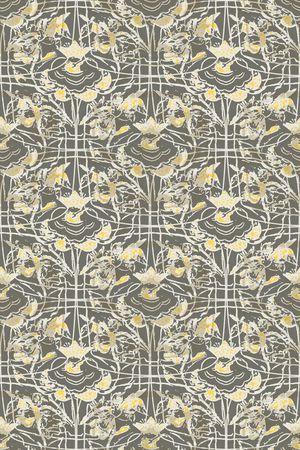 抽象花卉印花华亿平台图片