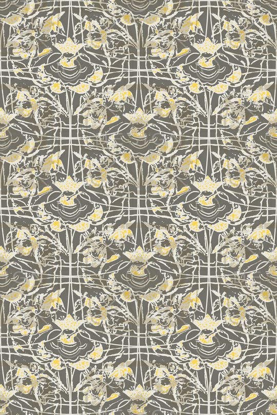 抽象花卉印花华亿平台图片