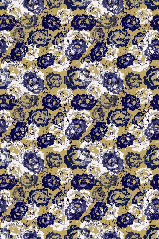 抽象花卉印花华亿平台图片