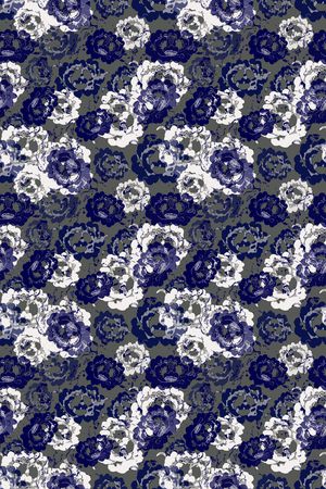 抽象花卉印花华亿平台图片