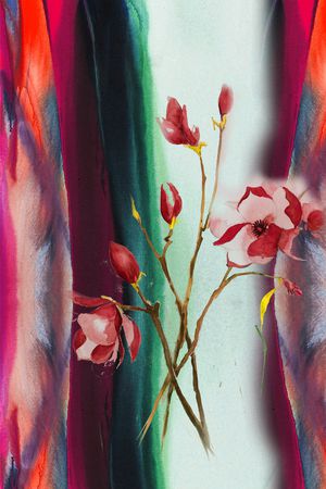 旗袍印花华亿平台图片