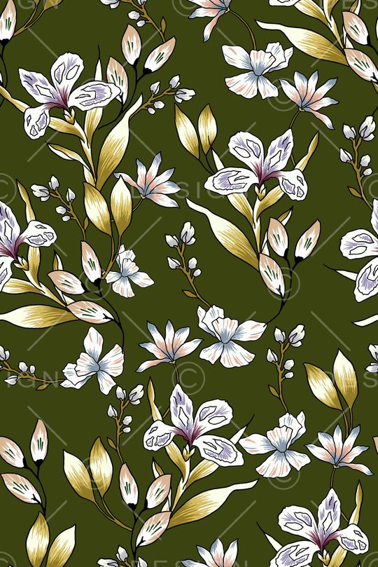 花卉印花华亿平台图片