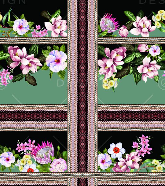 复古印花华亿平台图片