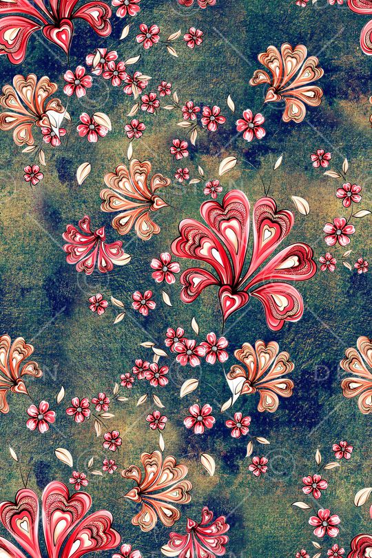 复古印花华亿平台图片