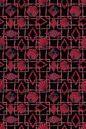 拼贴抽象印花华亿平台图片