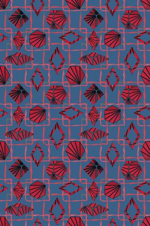 拼贴抽象印花华亿平台图片