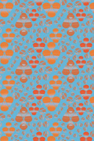 圆圈与波点印花华亿平台图片