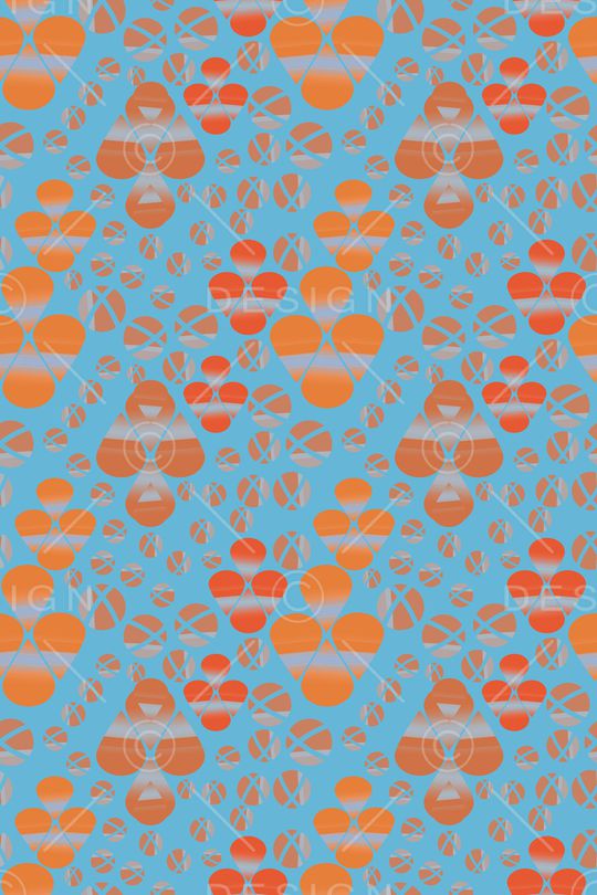 圆圈与波点印花华亿平台图片