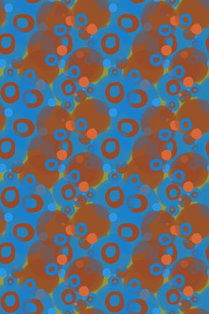 手绘线条笔触印花华亿平台图片