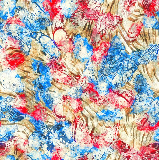 水彩印花华亿平台图片