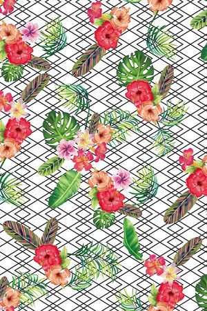 木槿花印花华亿平台图片