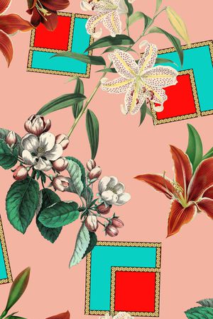 几何印花华亿平台图片