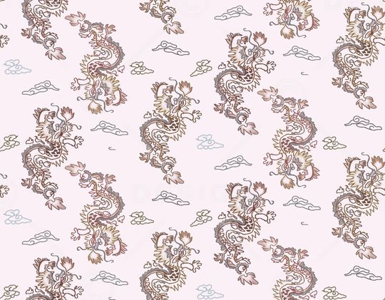 传统纹样印花华亿平台图片