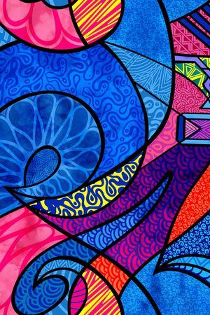 几何印花华亿平台图片