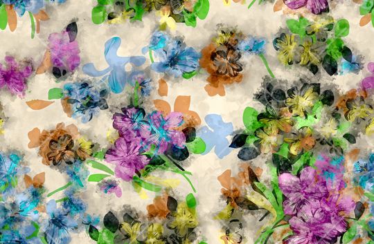 水彩印花华亿平台图片