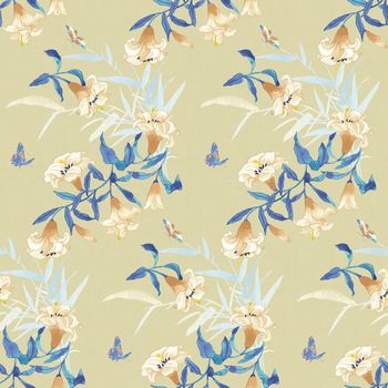 花鸟印花华亿平台图片