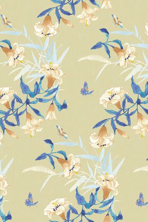 花鸟印花华亿平台图片