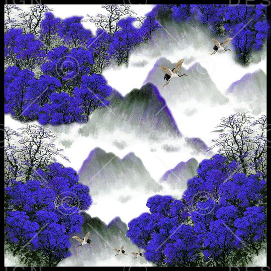 传统华亿平台印花华亿平台图片