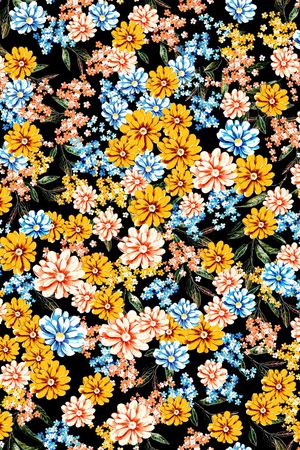 花卉印花华亿平台图片