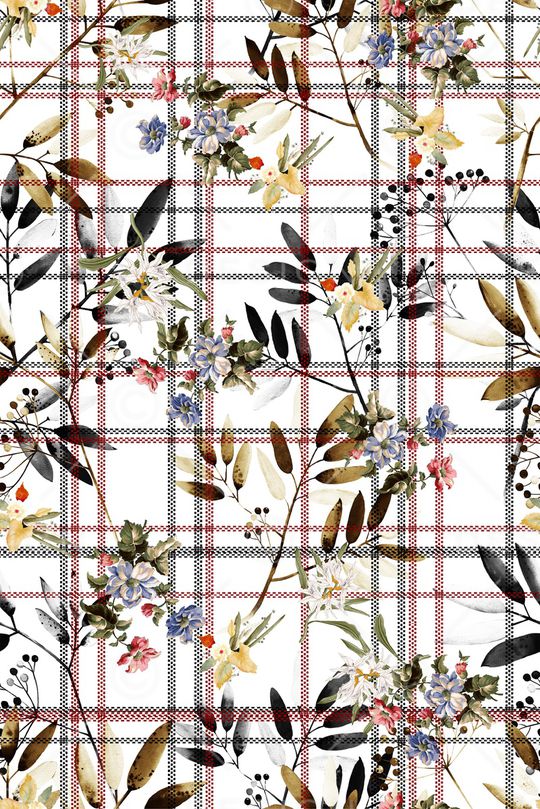 抽象花卉印花华亿平台图片