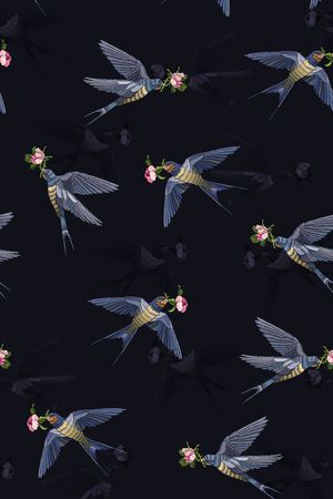 花鸟印花华亿平台图片