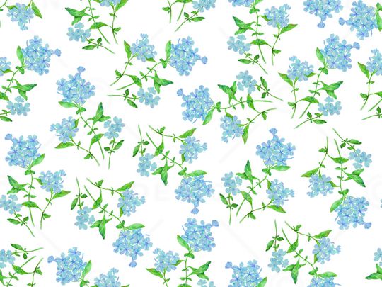 小蓝花印花华亿平台图片