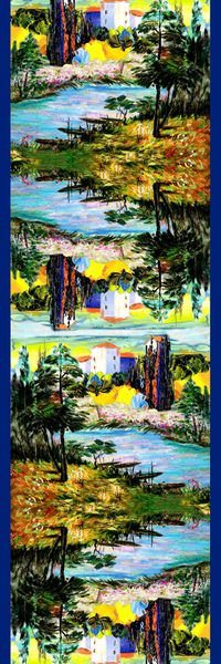 风景定位印花华亿平台图片