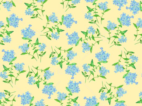 小蓝花印花华亿平台图片