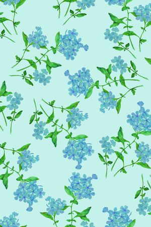 小蓝花印花华亿平台图片