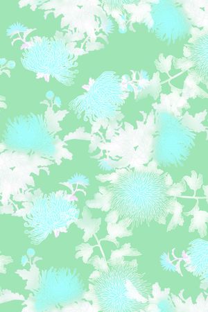 菊花印花华亿平台图片