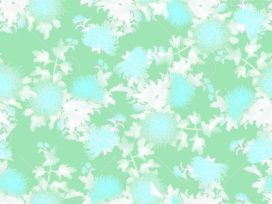 菊花印花华亿平台图片