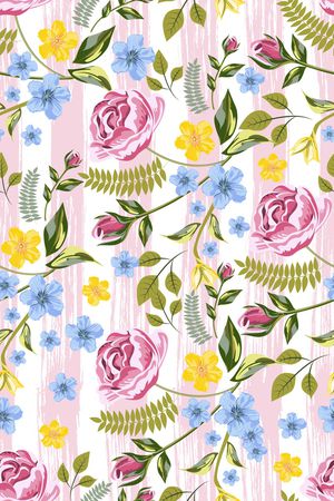 玫瑰花印花华亿平台图片