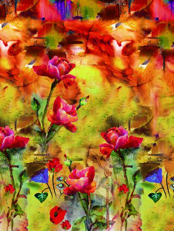 定位花印花华亿平台图片