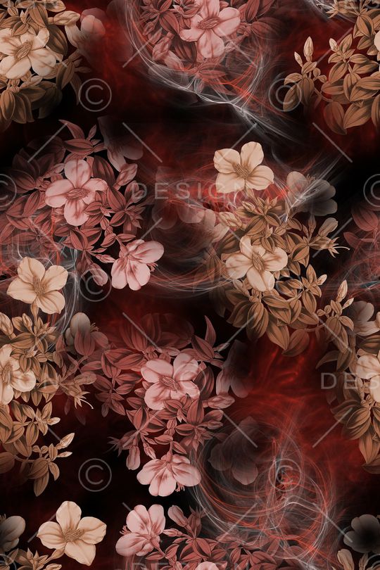 连衣裙印花华亿平台图片